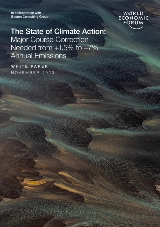 【推荐】世界经济论坛-气候行动状况：需要将年排放量从+1.5（英）-2023.11-20页
