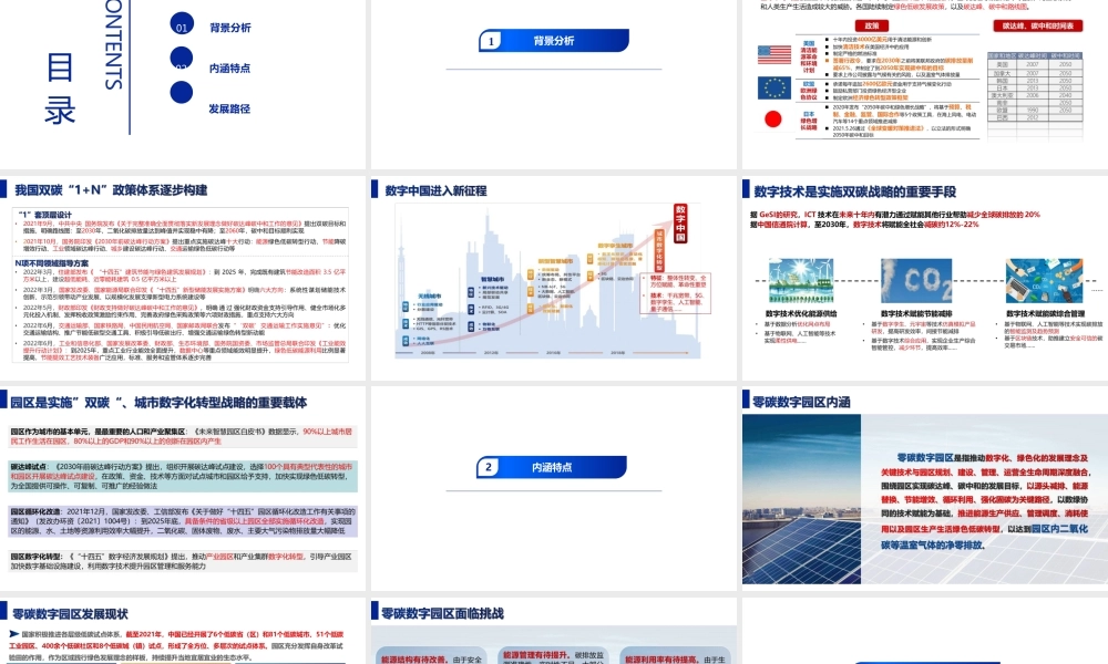 零碳园区数字化路径- 零碳数字园区发展路径