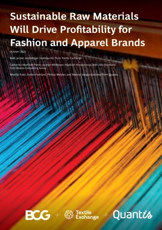 可持续发展的原材料将推动时尚和服装品牌的盈利能力（英文版）--波士顿