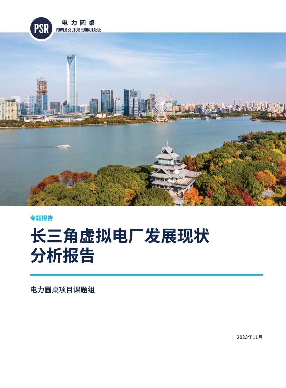 长三角虚拟电厂发展现状分析报告--电力圆桌&自然资源保护协会_第1页