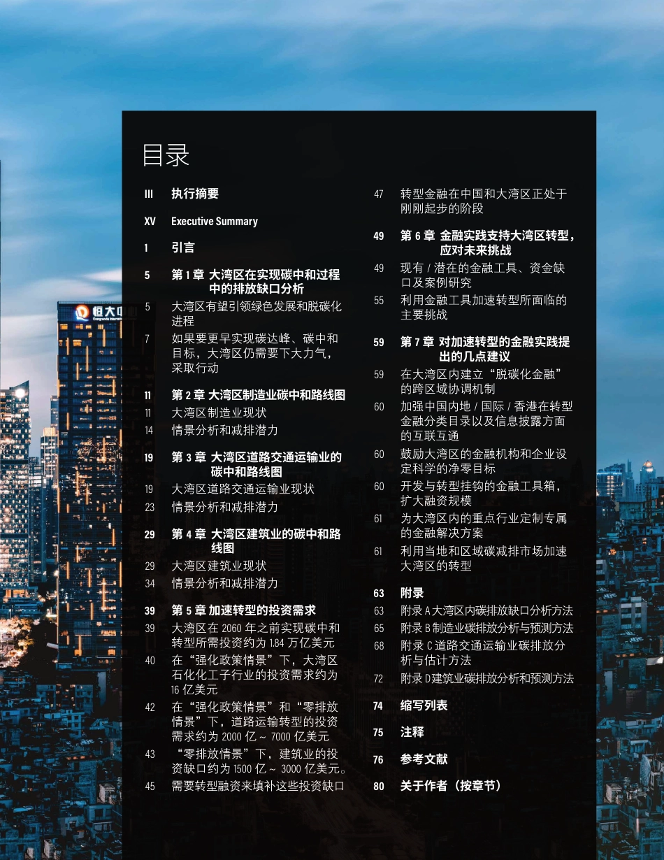 粤港澳大湾区深度减排路径和金融支持低碳经济转型机遇_第3页