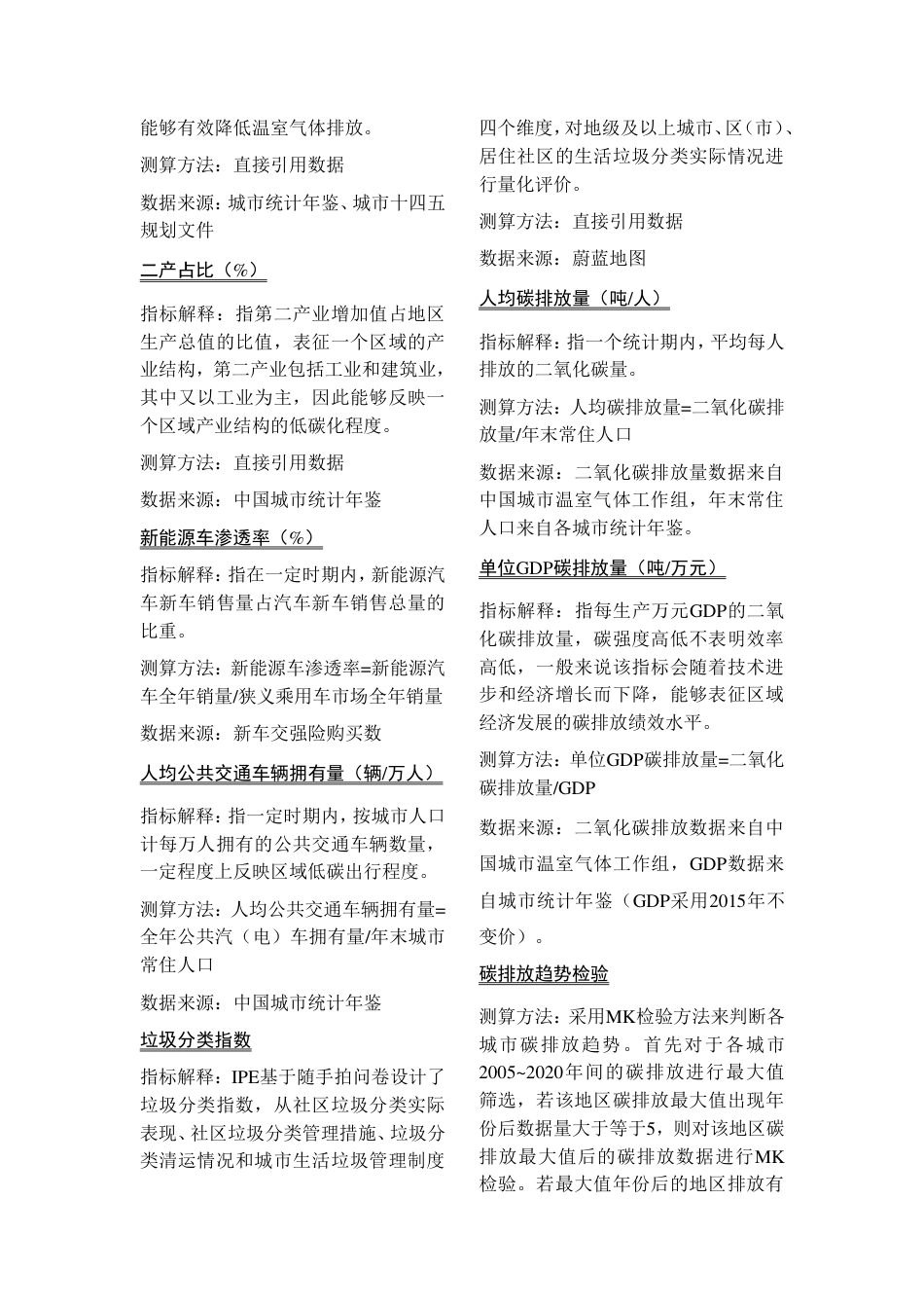 城市双碳指数指标体系（方法学）--IPE_第3页