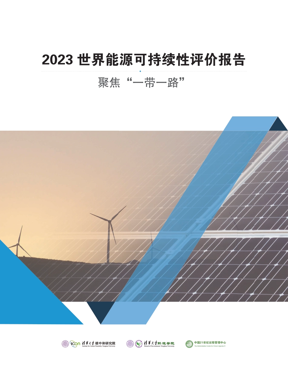 2023世界能源可持续性评价报告一聚焦“一带一路”--清华大学_第3页