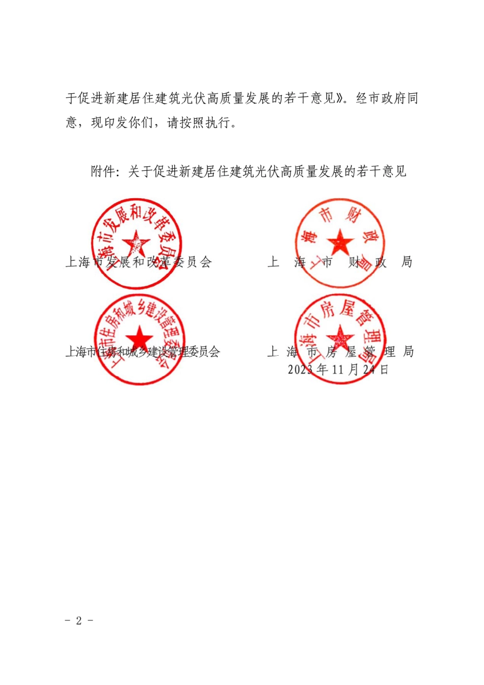 【政策】上海市关于促进新建居住建筑光伏高质量发展的若干意见_第2页