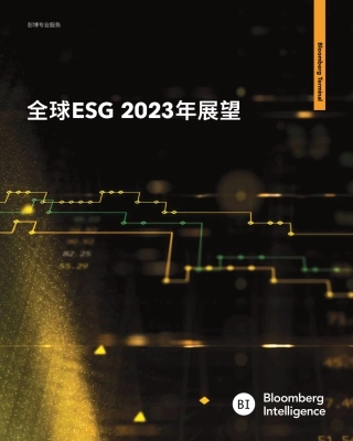 2023年全球ESG展望报告--彭博