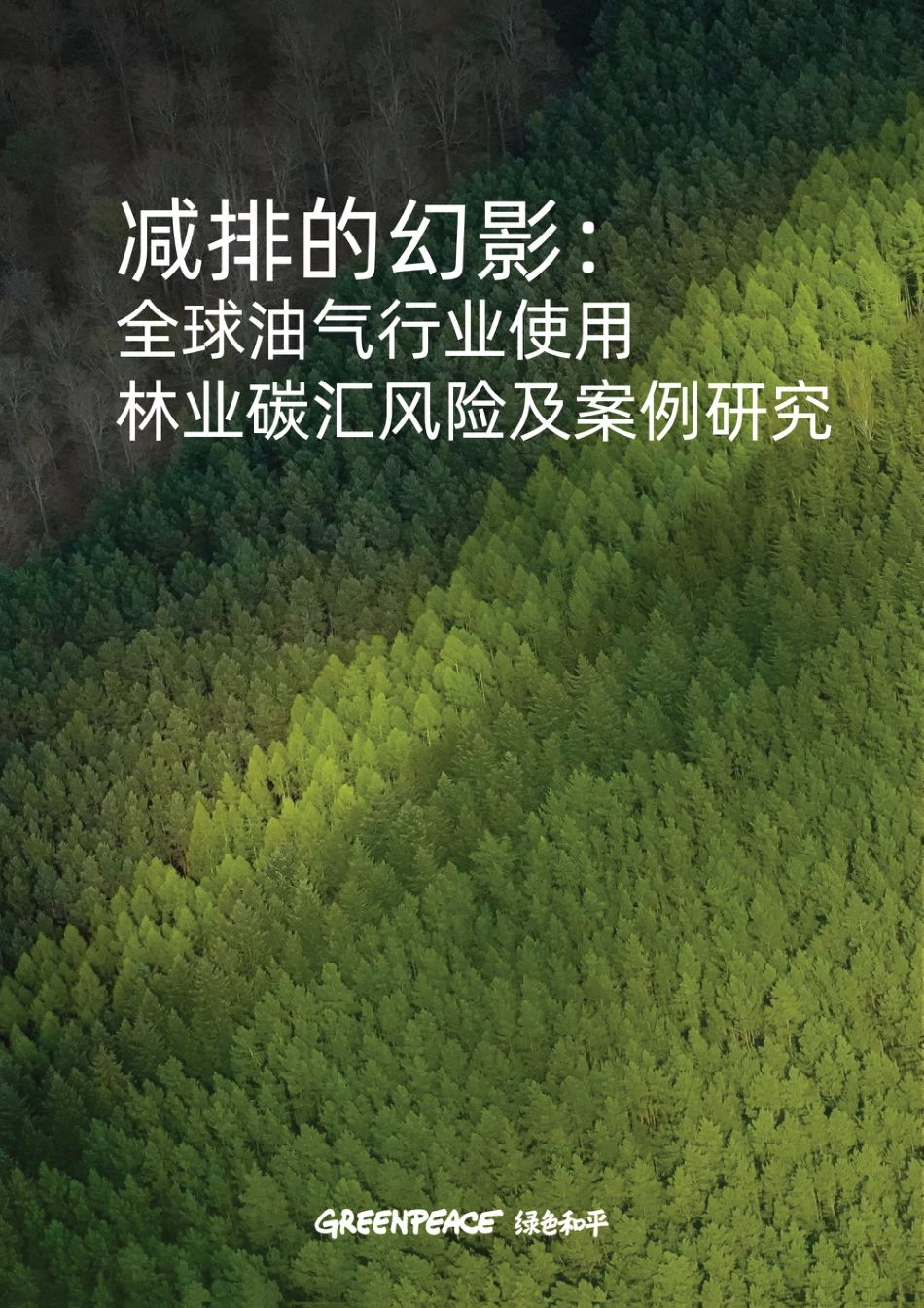 减排的幻影：全球油气行业使用林业碳汇风险及案例研究报告--绿色和平_第1页