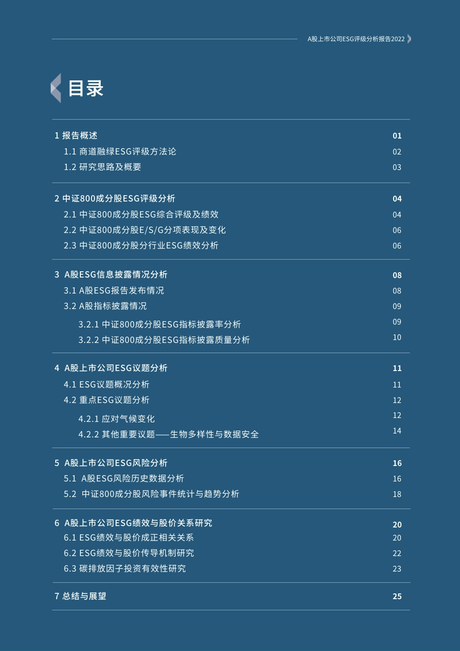 A股上市公司ESG评级分析报告2022--商道融绿_第2页