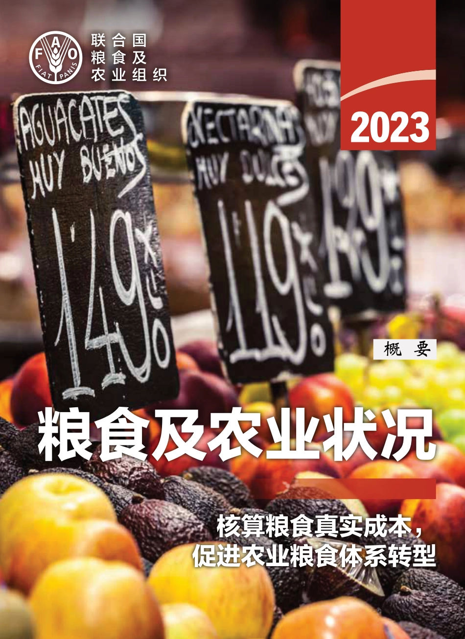 联合国粮农组织：2023年粮食及农业状况报告_第1页