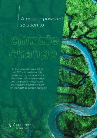 以人为本应对气候变化报告（英文版）--Korn Ferry