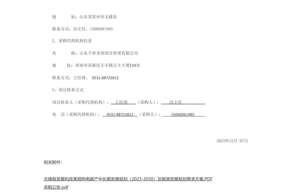 【招标】碳系统70万-无棣县发展和改革局热电联产中长期发展规划（2023-2030）及能源发展规划竞争性磋商公告_第3页