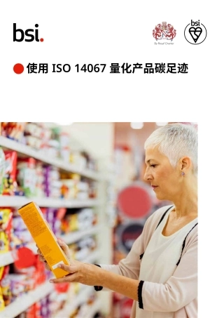 使用 ISO 14067 量化产品碳足迹-bsi