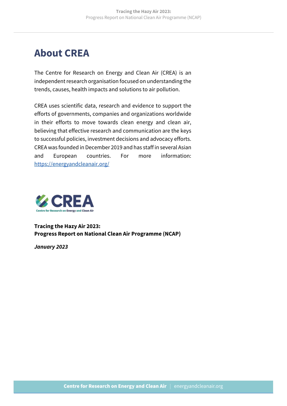 2023国家清洁空气计划进展(NCAP)报告（英文版）--CREA_第2页