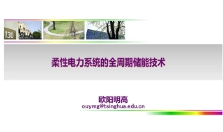 欧阳明高：柔性电力系统的全周期储能技术