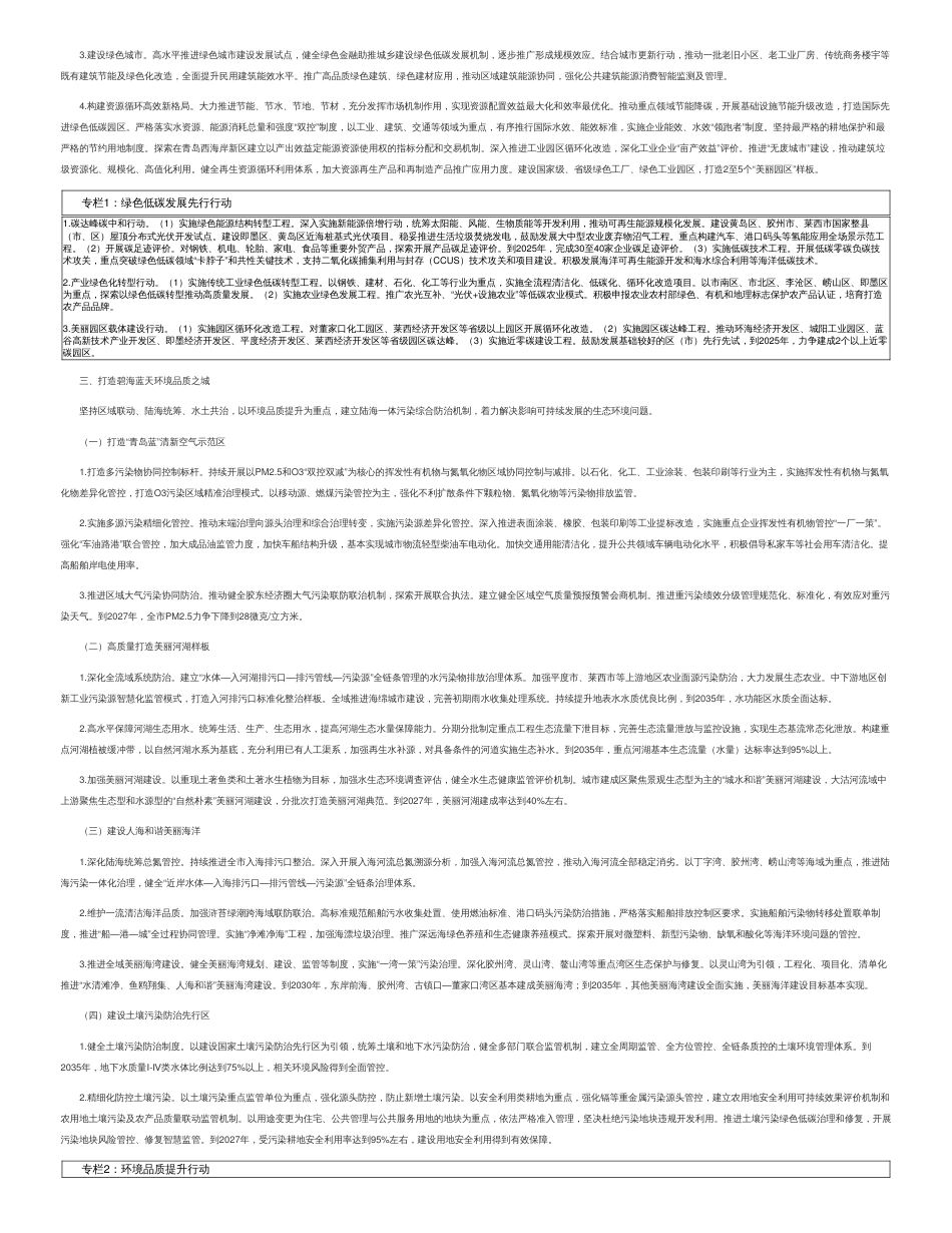 【政策】美丽青岛建设规划纲要（2022—2035年）_第3页
