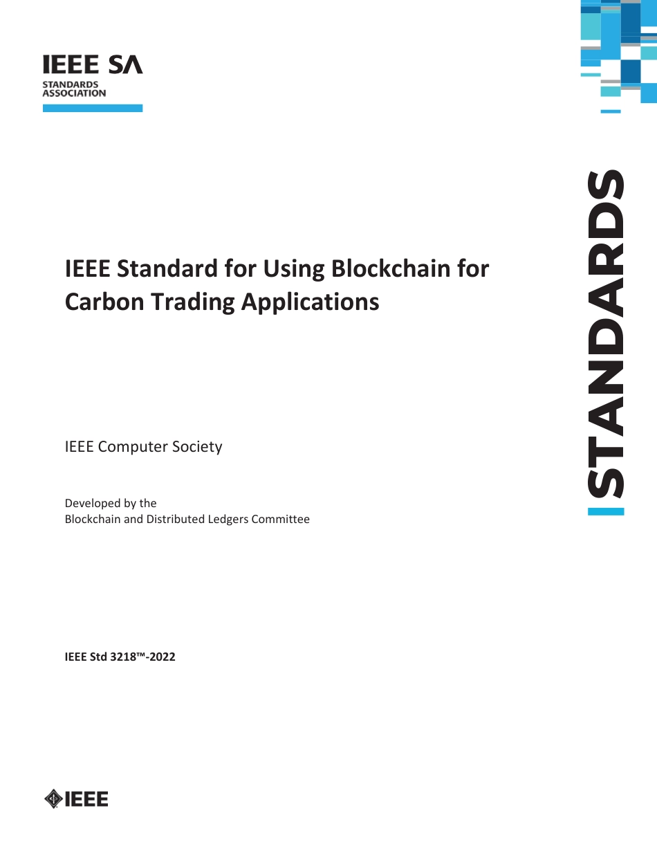 IEEE碳交易应用区块链标准英文版_第1页