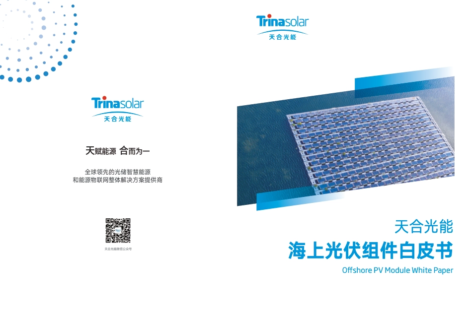 天合光能《海上光伏组件白皮书》_第1页