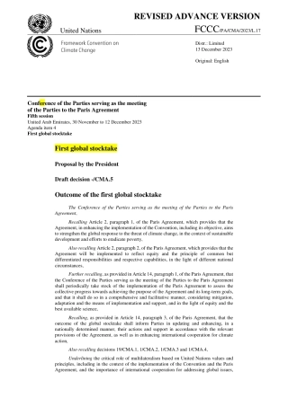 【推荐】首次全球盘点-COP28气候变化峰会迪拜协定-英-21页