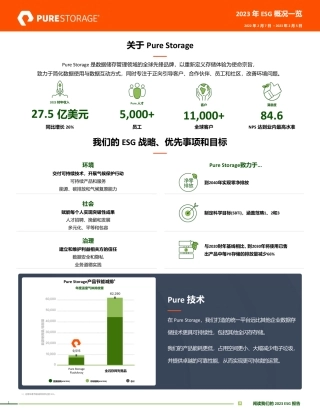 2023 年ESG 概况一览-purestorage