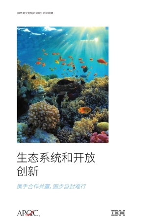 生态系统和开放创新携手合作共赢固步自封难行2023-IBM