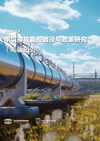 2023年中国甲烷排放管控路径与政策研究（简版报告）-自然资源保护协会