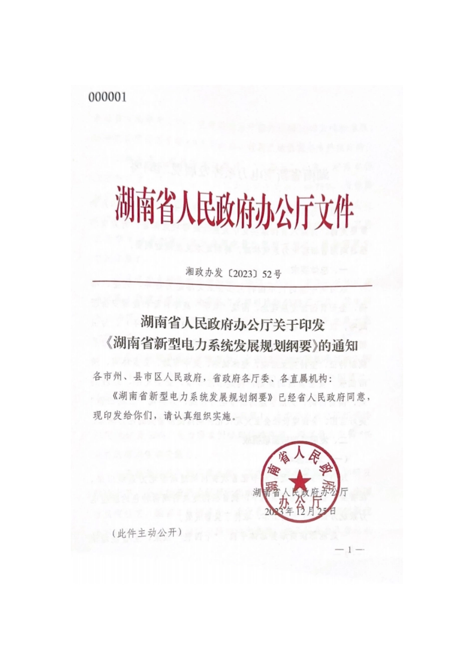 【政策】湖南省新型电力系统发展规划纲要_第1页