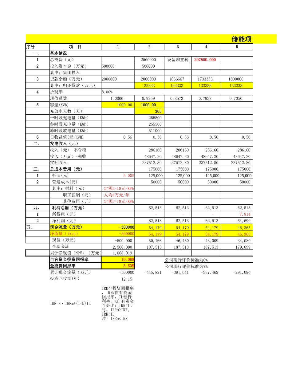 【工具】储能电站投资收益分析_第3页