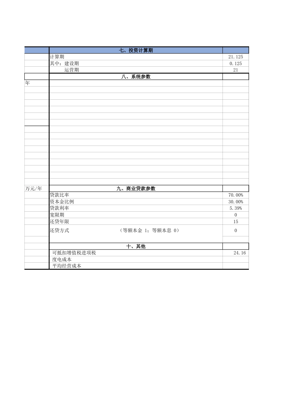 【工具】储能项目投资效益测算分析表_第2页