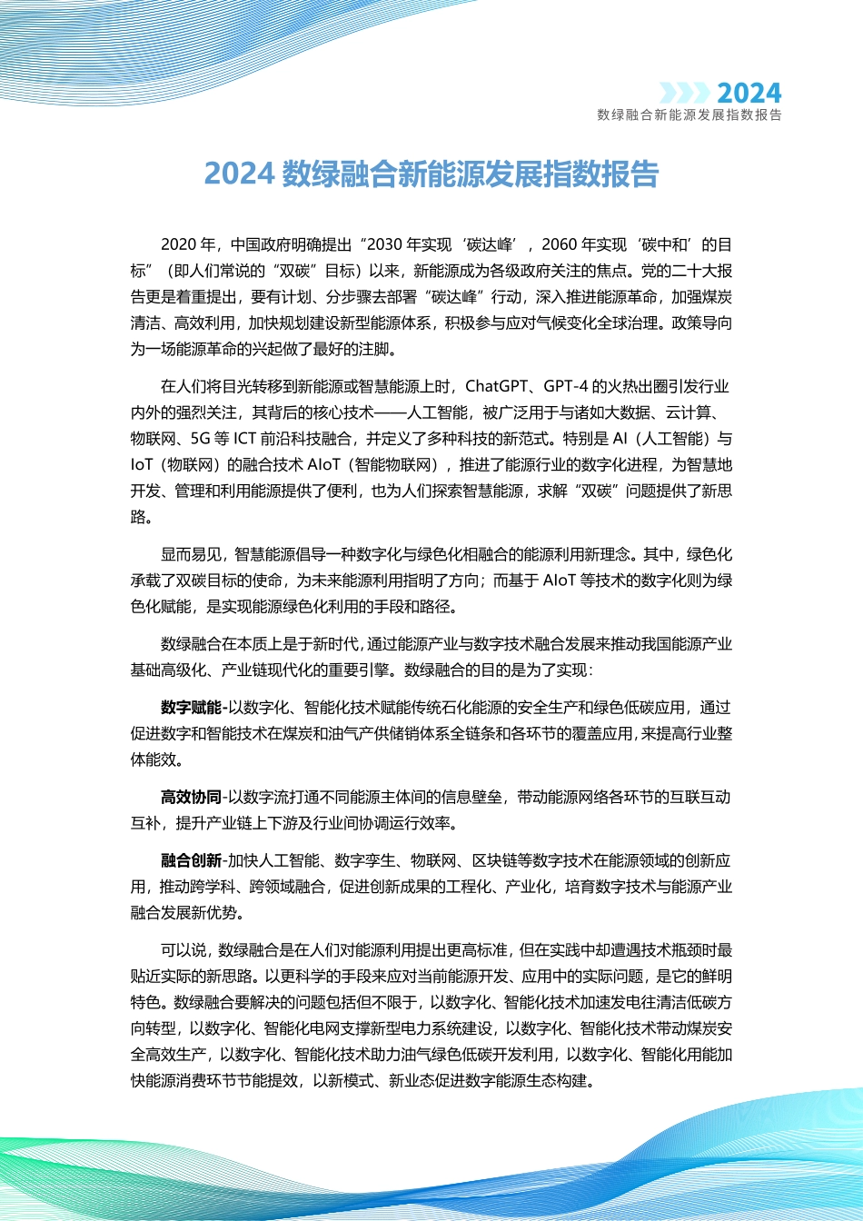 2024数绿融合新能源发展指数报告--智次方_第2页