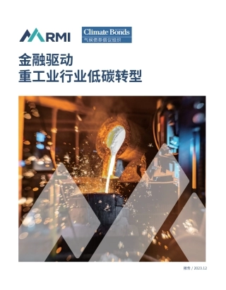 工业行业：金融驱动重工业行业低碳转型--RMI