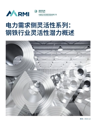 电力需求侧灵活性系列：钢铁行业灵活性潜力概述--落基山研究所