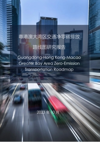 粤港澳大湾区交通净零碳排放路线图-94页