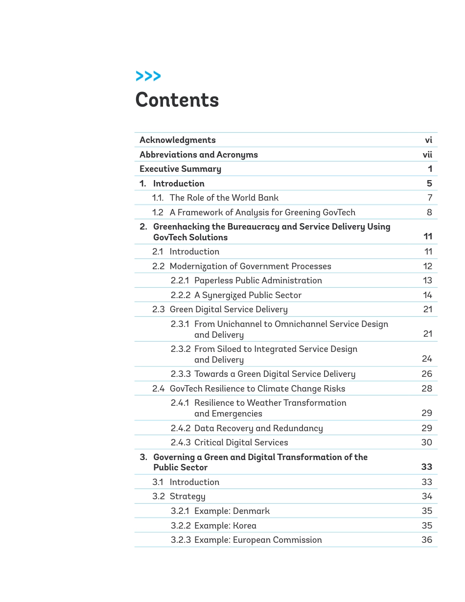 世界银行-用GovTech绿化公共行政-拥抱绿色数字化转型：指导说明-第1卷【英文版】_第3页