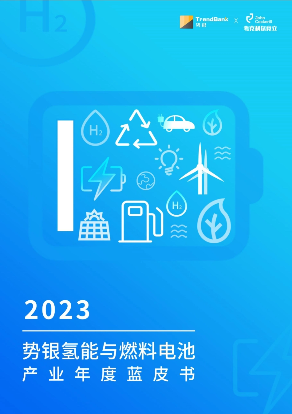 势银氢能与燃料电池年度蓝皮书（2023）_第1页