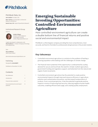 【推荐】PitchBook-新兴的可持续投资机会：受控环境农业（英）-2023-12页