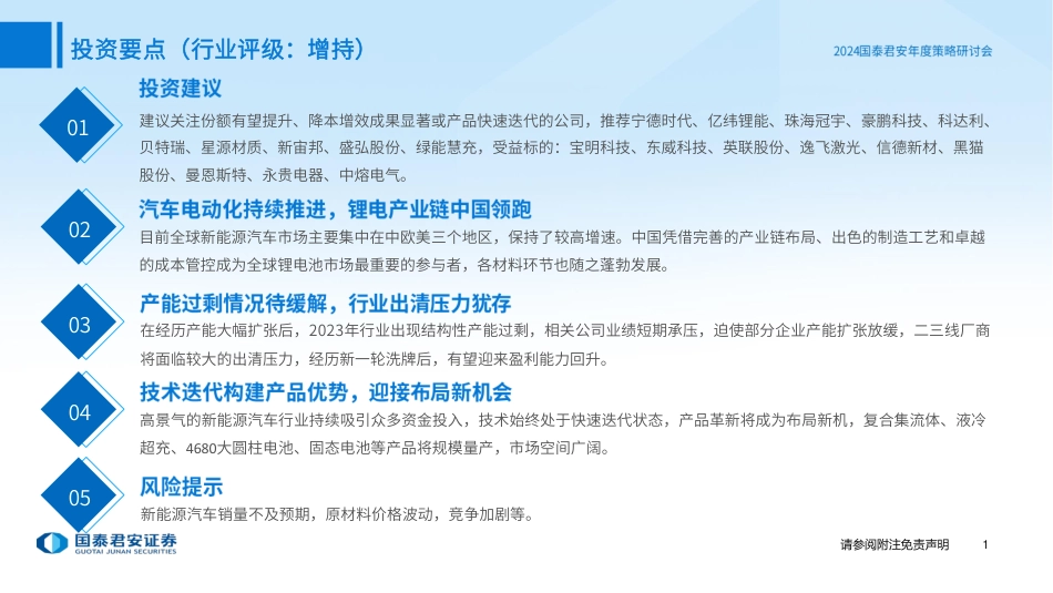 国泰君安：新能源汽车行业2024年度策略一直面出清挑战，迎接技术破局_第2页