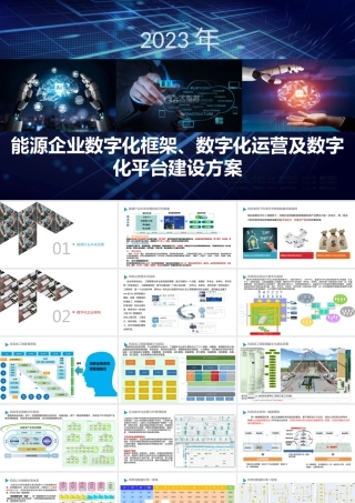 能源企业数字化框架、数字化运营及数字化平台建设方案