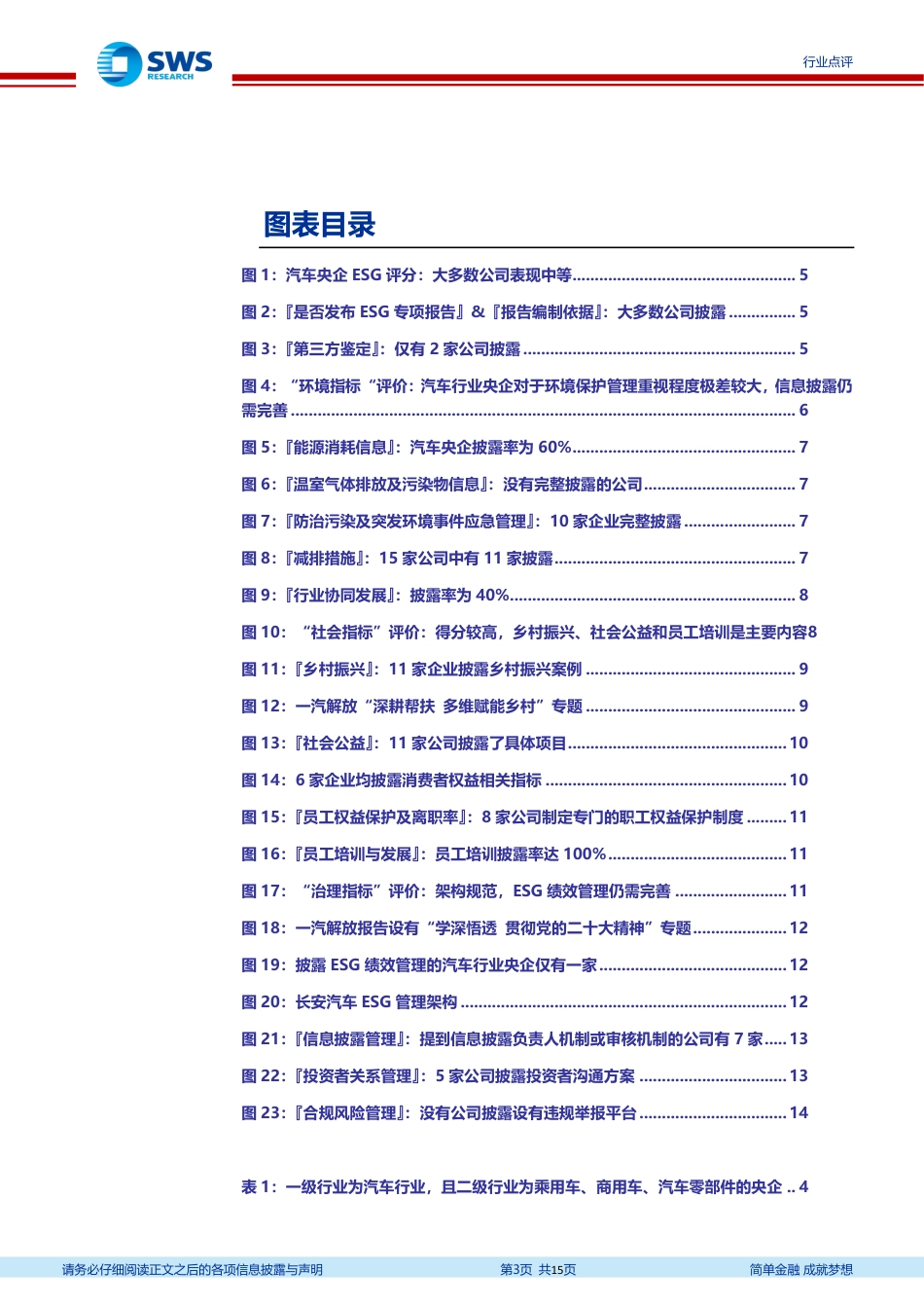申万宏源：A股央企ESG系列报告之十二—汽车行业央企ESG评价结果分析-内部控制和员工培训是汽车央企的重点关注_第3页