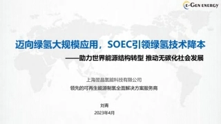 【专家PPT】SOEC引领绿氢技术降本