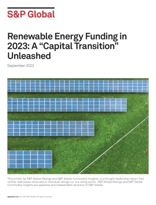 【推荐】标普-2023 年可再生能源融资：释放“资本转型”（英）-13页