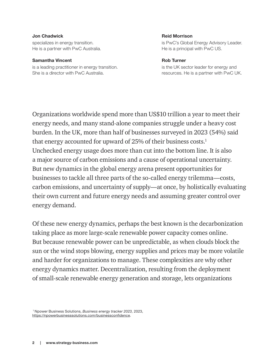2023凝聚COP28能源需求机遇-产业如何在能源转型中快速发展研究报告（英文版）--普华永道_第2页
