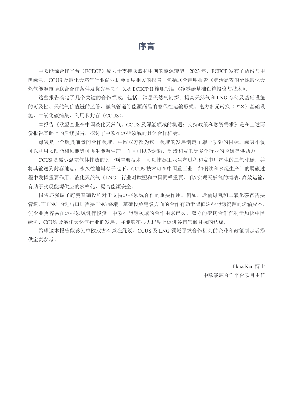 欧盟企业在中国液化天然气、CCUS及绿氢领域的机遇：支持政策和融资需求--中欧能源合作平台_第3页