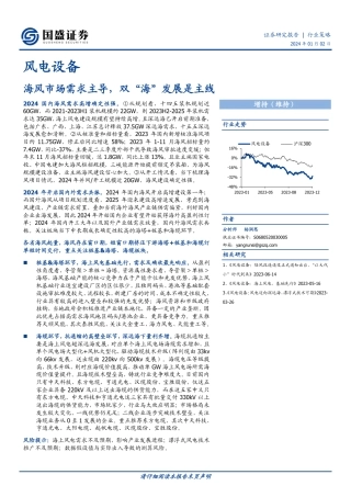 国盛证券：海风市场需求主导，双“海”发展是主线