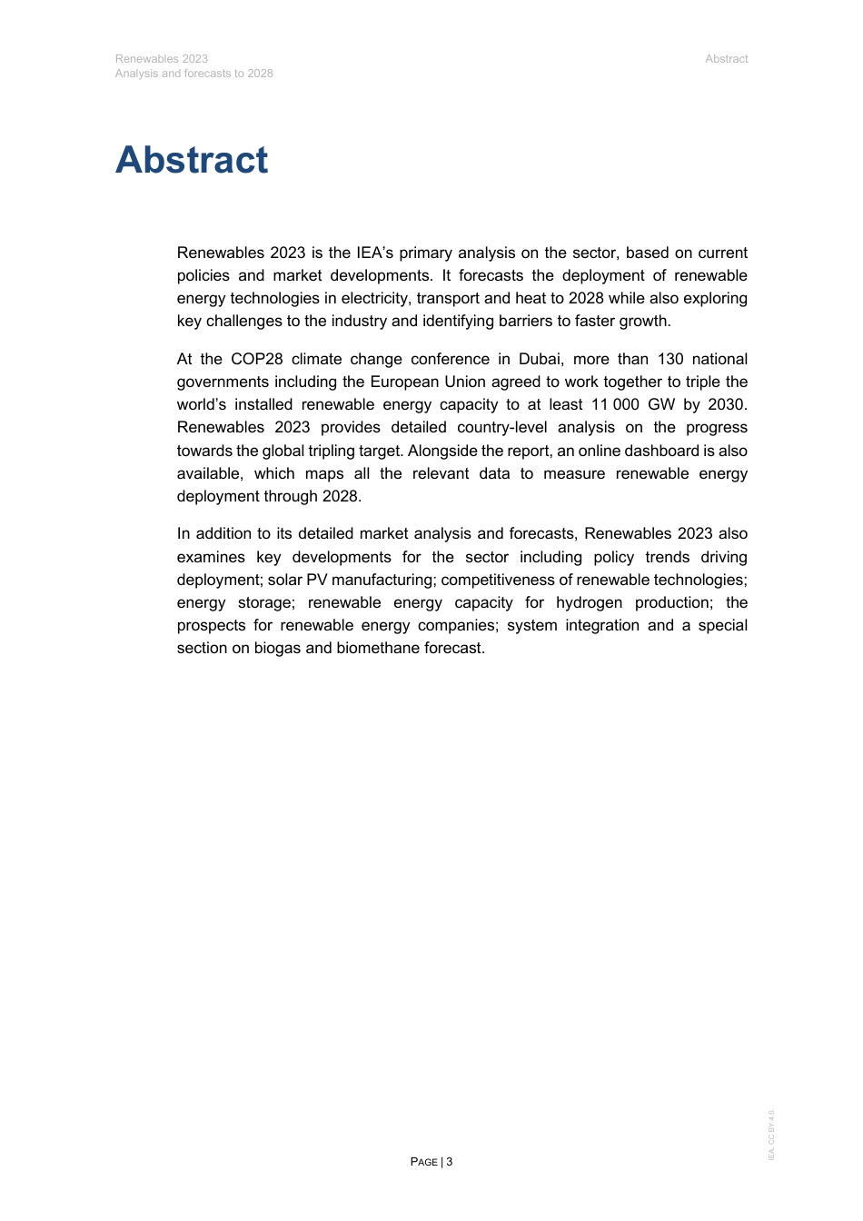 2023可再生能源分析和2028预测（英文版）--国际能源署_第3页