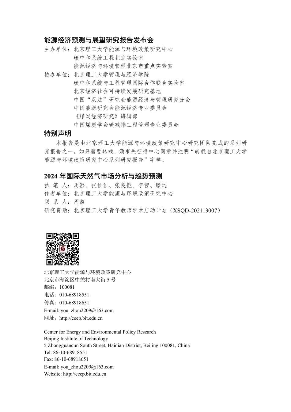 北京理工大学：2024年国际天然气市场分析与趋势预测_第2页
