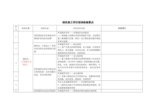 11.绿色施工评价现场检查要点