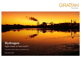 氢能：炒作、希望还是努力？（英文版）--Grattan Institute