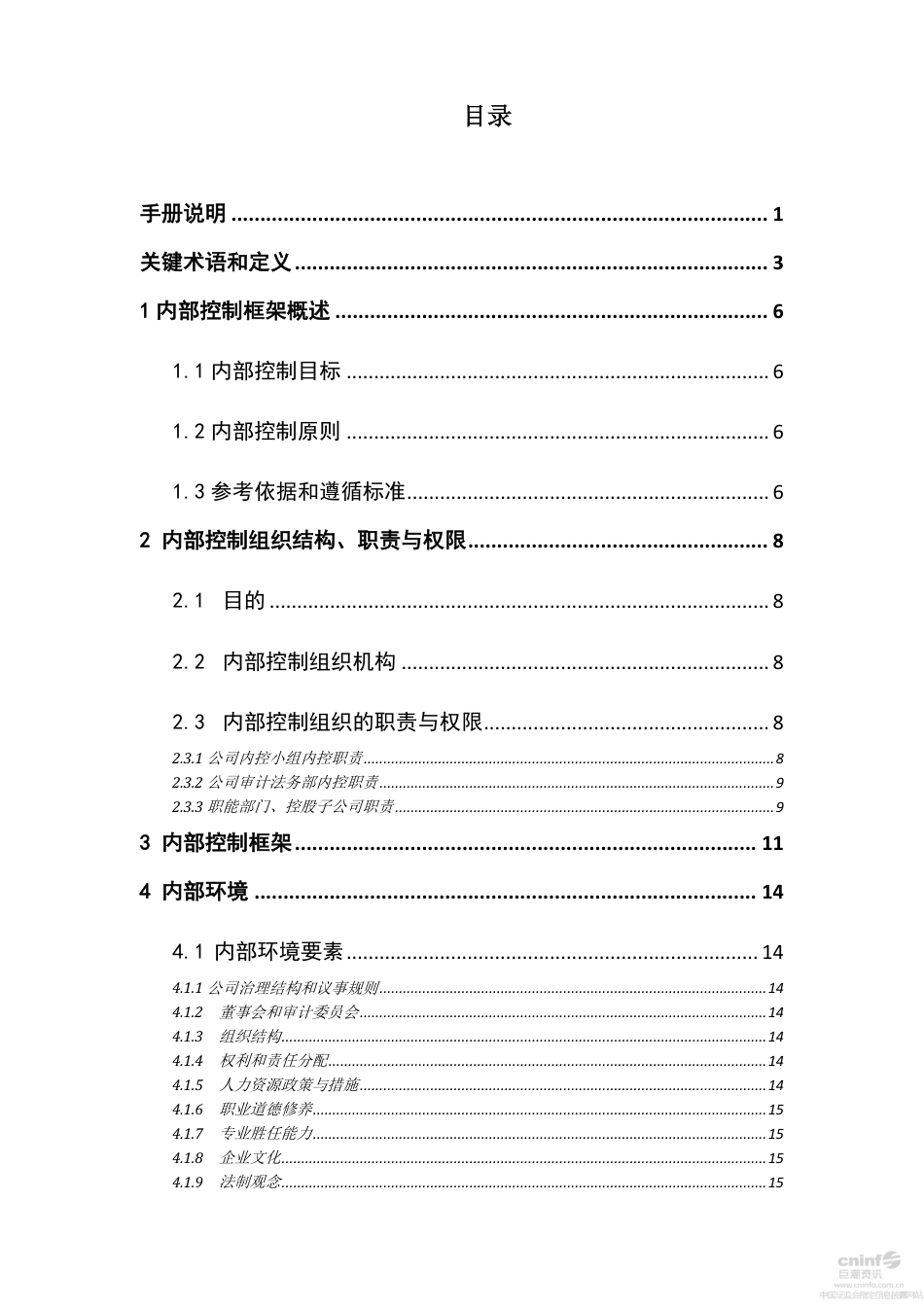 皖能电力内部控制管理手册_第2页