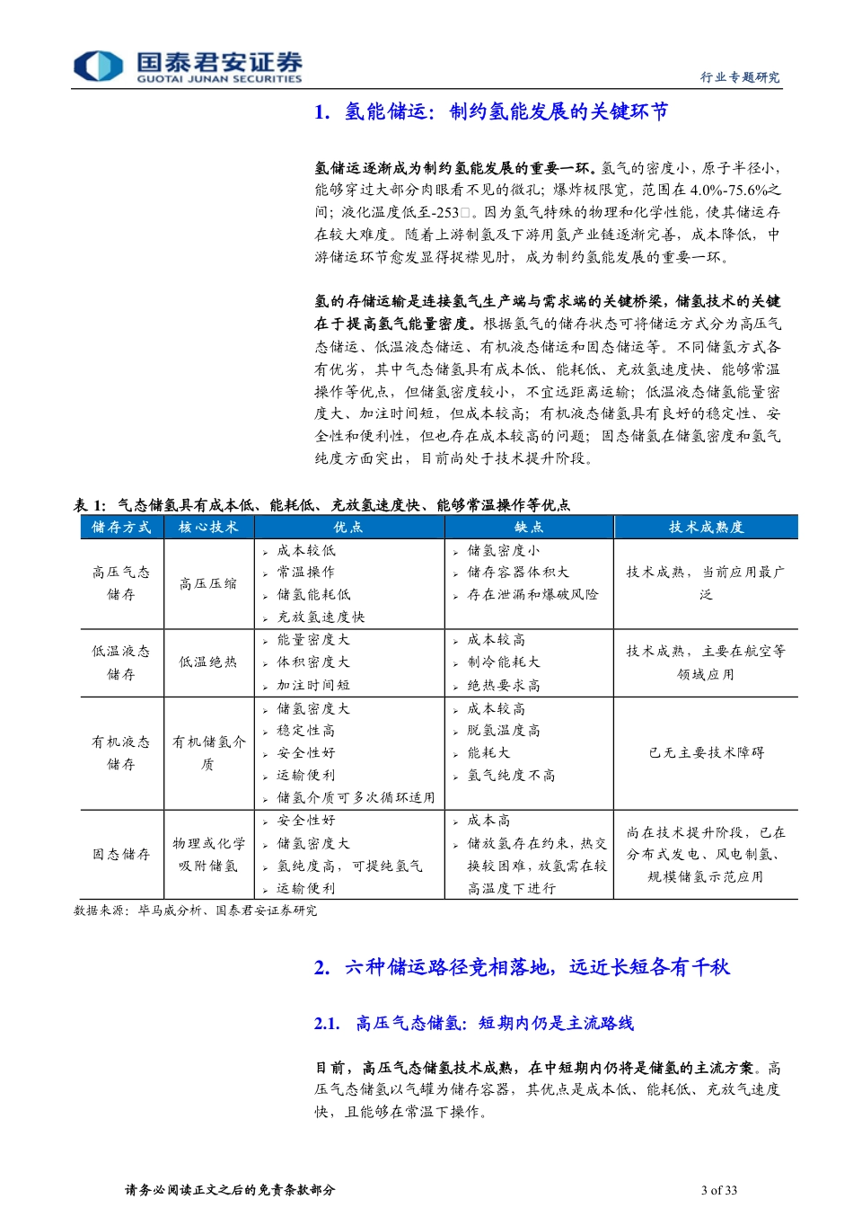 氢能行业专题报告（二）：多种氢储竞相落地，远近长短各有千--国泰君安_第3页