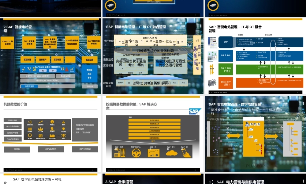 中国电力行业工业4.0解决方案1.0版（PPT）