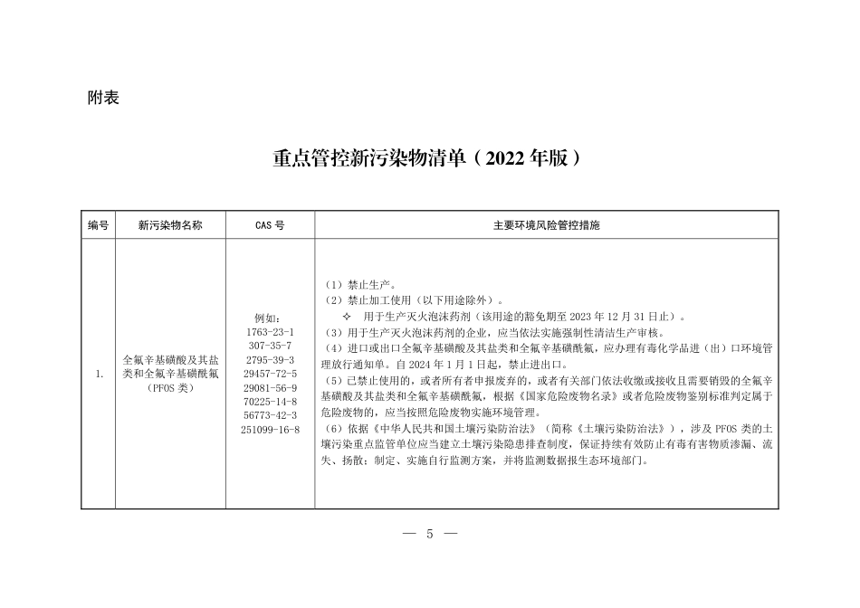 【政策】重点管控新污染物清单（2022年版）（征求意见稿）_第2页